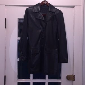 Banana Republic- Butter soft, black leather jacket